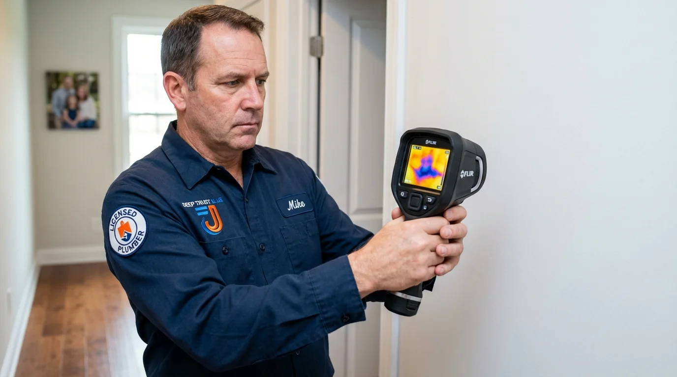 Thermal imaging leak detection by Johns Plumbing LLC in Pell City